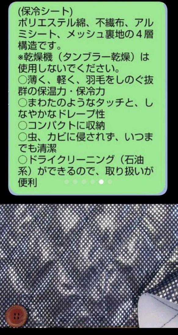 【受付ページ・購入不可】 ランチバッグ 保冷ランチバッグ お弁当 保冷バッグ ファスナー 4枚目の画像