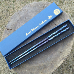 ☆新作多数追加！　一生使える最強の箸を貴方に　鍛造チタン箸「氷晶」 7枚目の画像