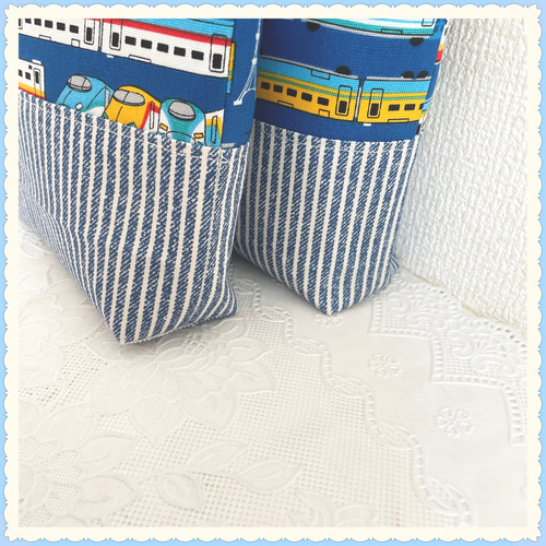 現品限り】【3点セット】レッスンバッグ 上履き入れ 体操着袋《電車