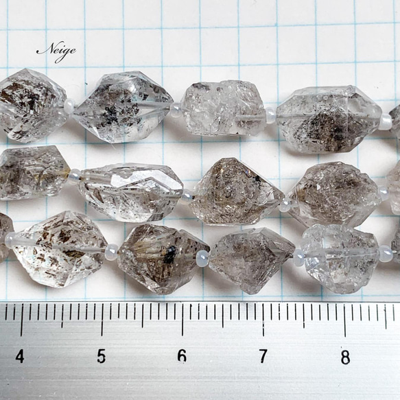 アフガニスタン産ダブルポイントクリスタルAA++ Lサイズ　 2粒　天然石パーツ販売 3枚目の画像