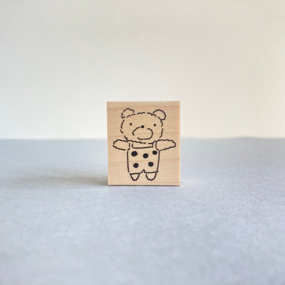 つなげて楽しい✴︎くまのぬいぐるみ（大）【ラバースタンプ】 1枚目の画像