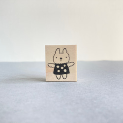 つなげて楽しい✴︎うさぎのぬいぐるみ（大）【ラバースタンプ】 1枚目の画像
