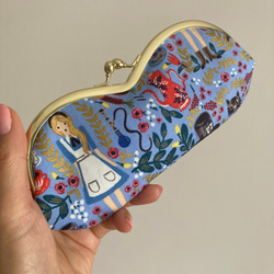 小さながま口財布＊mina perhonen 赤い花柄が可愛いミナ