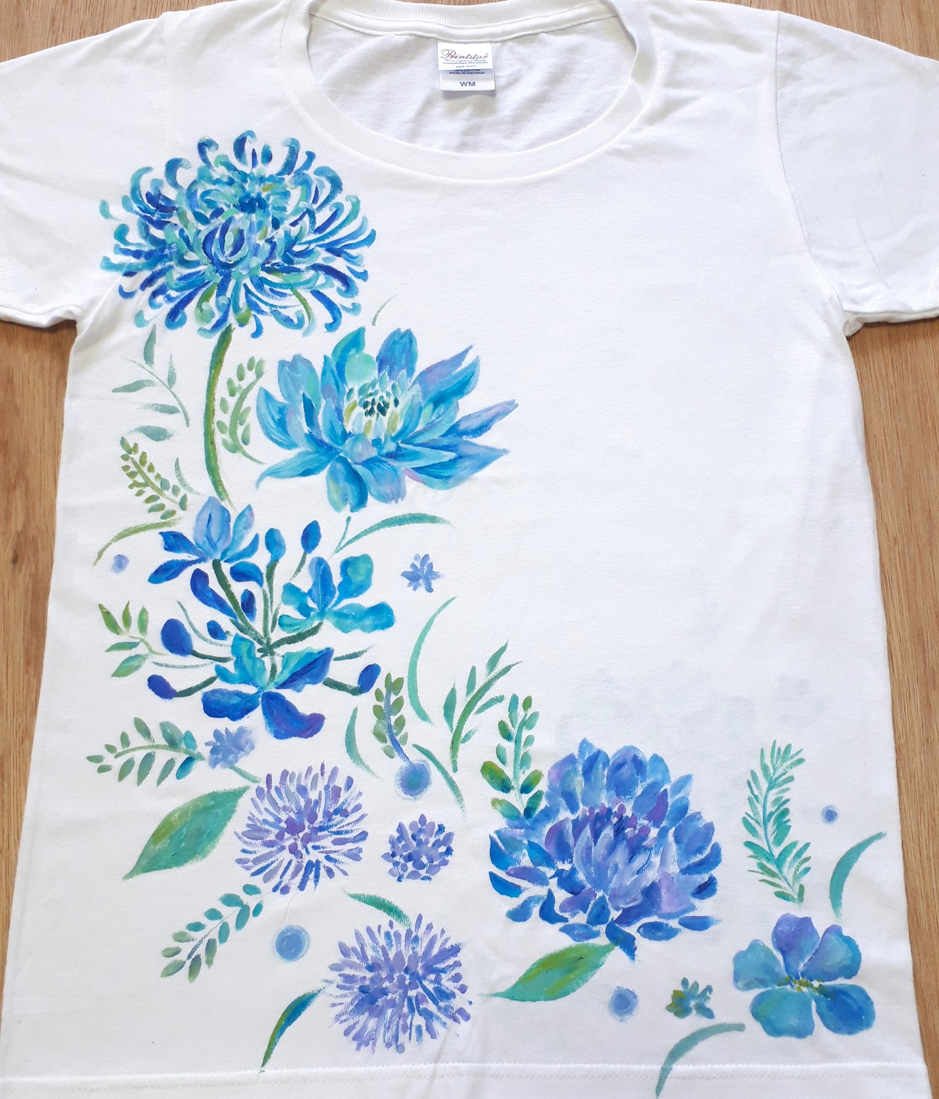 碧かさなる青の花　Tシャツ