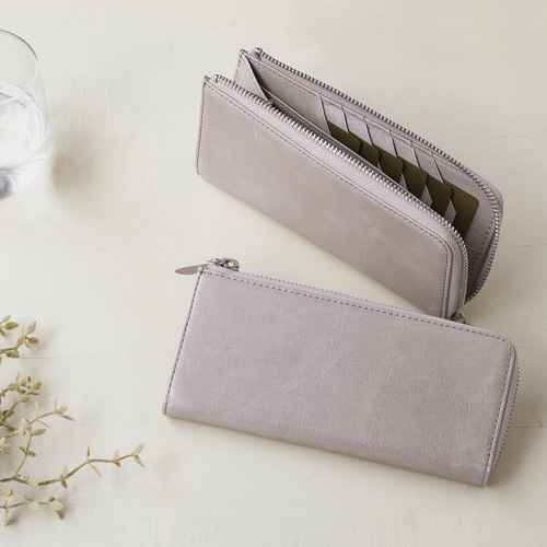 3日以内発送】ほぼ一万円ジャストサイズ！ 小さめL字ファスナー長財布