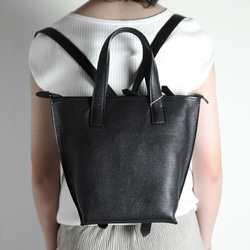 2way リュックサック エンボスシュリンク レザー トートバッグ