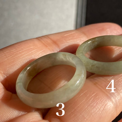 RG23-115 美品 20.5号 ミャンマー産 天然 本翡翠 リング 指輪 硬玉 くりぬき 誕生石 3枚目の画像
