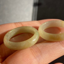 RG23-115 美品 20.5号 ミャンマー産 天然 本翡翠 リング 指輪 硬玉 くりぬき 誕生石 4枚目の画像