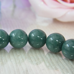 ビルマ産 本翡翠◆奇跡の石 濃厚系 モスグリーン お守り お洒落 ひすい シック パワー・ストーン 天然石ブレスF27① 16枚目の画像