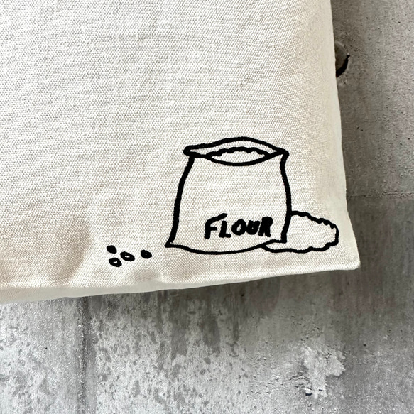 【 A4対応 】オリジナルキャンバストートバッグ（Bread）／通勤通学バッグ カジュアル 10枚目の画像