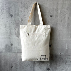 【 A4対応 】オリジナルキャンバストートバッグ（Bread）／通勤通学バッグ カジュアル 8枚目の画像