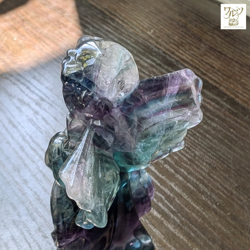 フローライトの天使 L【浙江省産】 天然石 ワルツ 通販 11856950