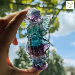 フローライトの天使 L【浙江省産】 天然石 ワルツ 通販 11856950