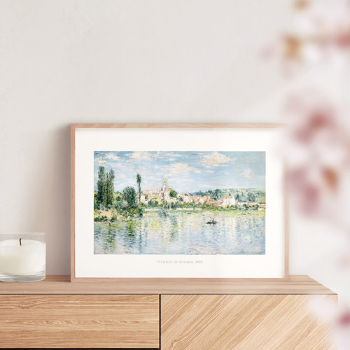 夏のヴェトゥイユ アートポスター 植物 自然 名画 絵画 風景画