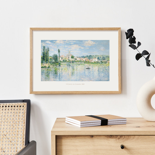夏のヴェトゥイユ アートポスター 植物 自然 名画 絵画 風景画
