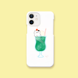 クリームソーダねこ スマホケース iPhoneケース・カバー