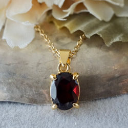 K18YG ガーネット ペンダントトップ 18金 ペンダントトップ ガーネット K18YG