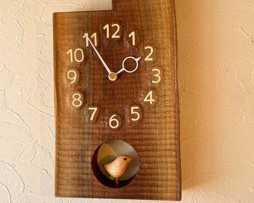 小鳥の時計 掛け時計・置き時計 木工舎さきもと 通販 11861416｜Creema