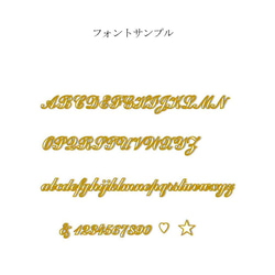 Love letter Necklace K10 / K18 ネームネックレス ダイヤモンド / 誕生石 セミオーダー 5枚目の画像