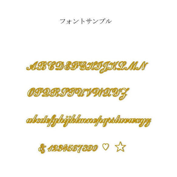 Love letter Necklace K10 / K18 ネームネックレス ダイヤモンド / 誕生石 セミオーダー 5枚目の画像