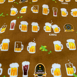 カラー変更❗️父の日にピッタリ❗️マチたっぷり‼️ コンビニ袋　ビール柄　お弁当サイズの平置きタイプ 10枚目の画像