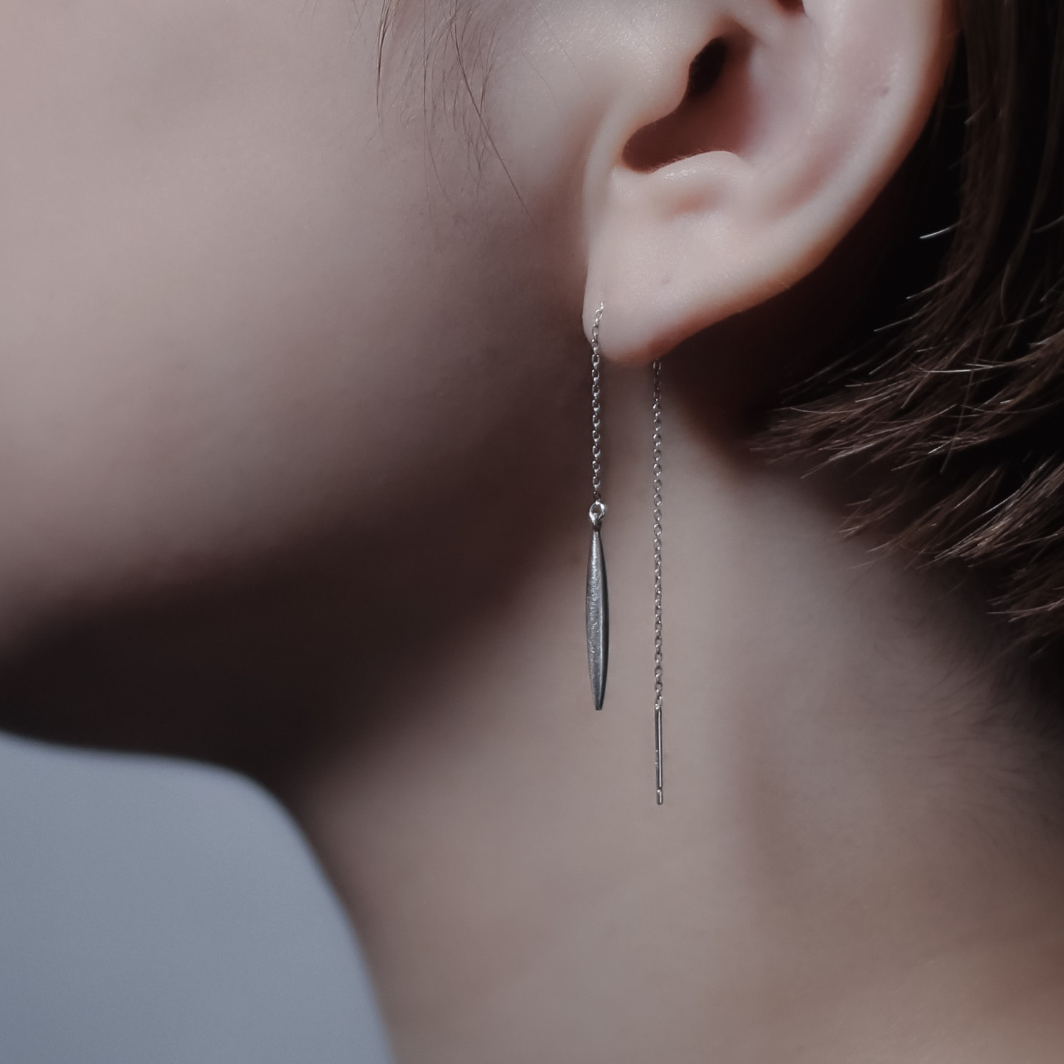 silver アメリカンピアス ローズマリー　チェーンピアス