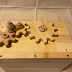 手作り　木のおもちゃ　無限ループのビー玉からくりマシン　3連トルネード　木製　知育玩具　ビー玉　プレゼント　 8枚目の画像