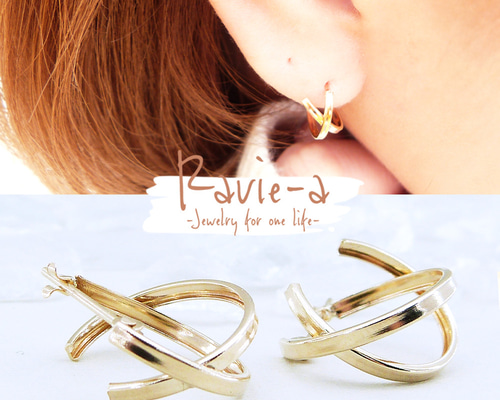 ★モモ■agete■ラピスラズリ・フープピアス■K10イエローゴールド ☆モモ□agete□ラピスラズリ・フープピアス□K10イエロー