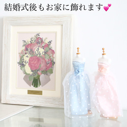 【受注制作】結婚式の定番カラードレスをフルオーダーでお仕立て◎ウェルカムスペース飾りつけに◎ 8枚目の画像