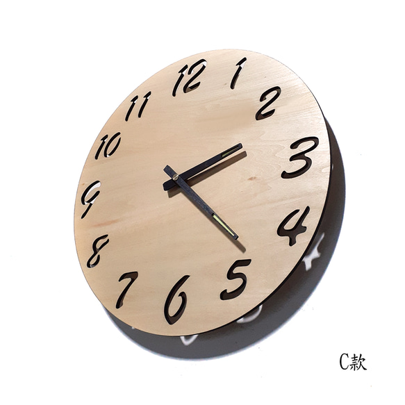 手工木作創意時鐘 [ 簡簡單單 - 數字圓 ] 第7張的照片