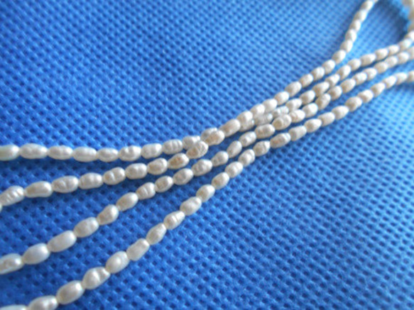 淡水真珠１連ロング５９センチ１本限定 2枚目の画像