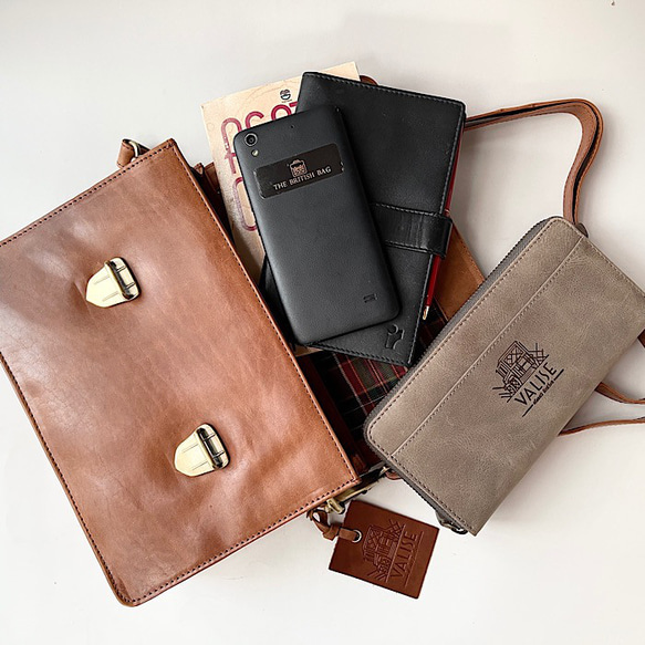 英国デザイン牛革かばんValise ミニサッチェルバッグ ゴールデンタン バリス