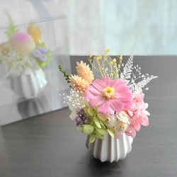 ジニアのかわいい仏花・お供え花　コンパクト・ミニサイズ 4枚目の画像