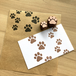 親子サイズがかわいい♡肉球の消しゴムはんこ(2つセット) はんこ