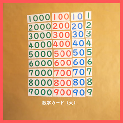 数字カード（大）☆モンテッソーリの算数教育 おもちゃ・人形 Seedling 