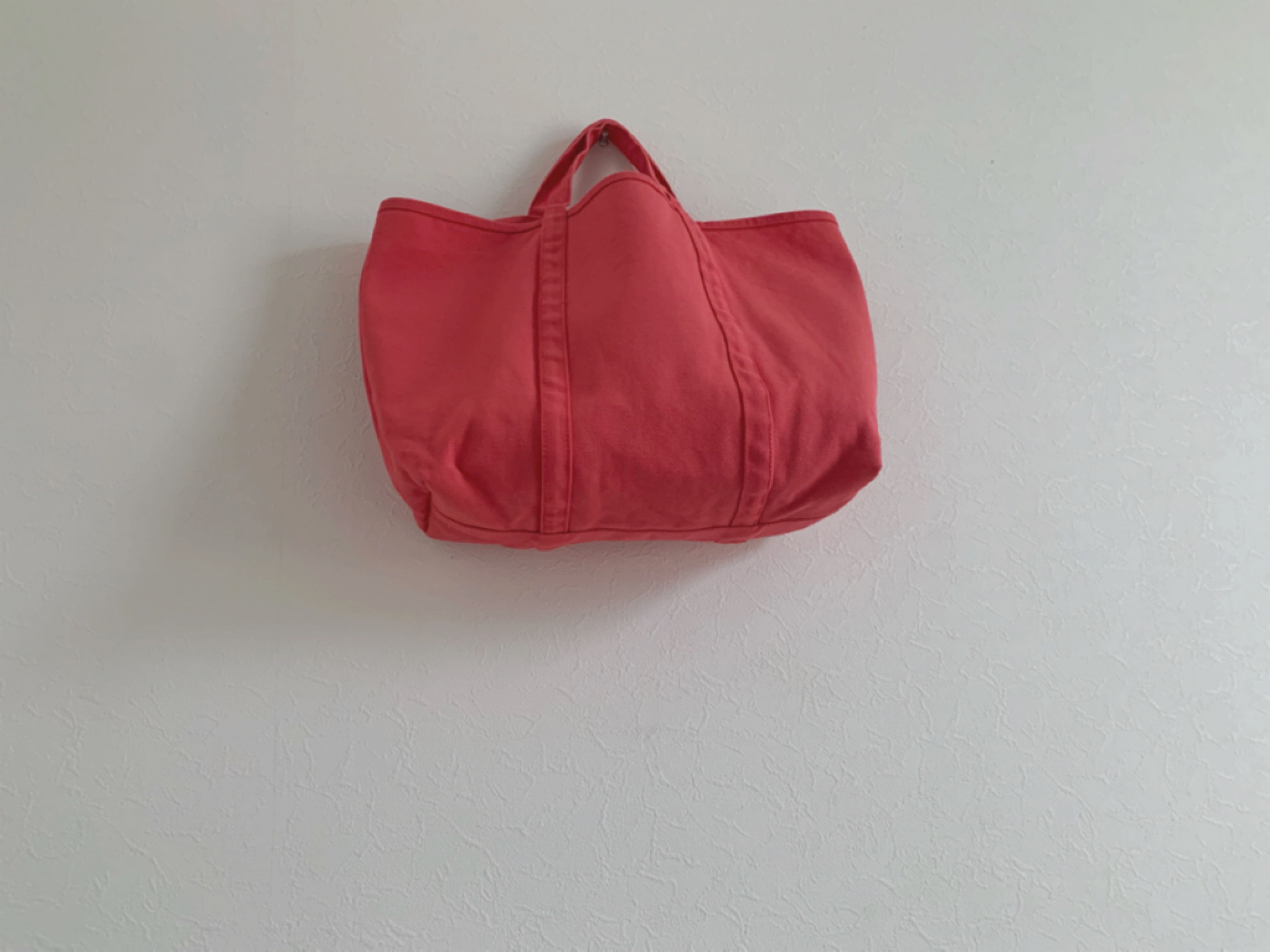 【A4対応】帆布　BASIC TOTE ( M ) フラミンゴピンク