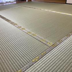 オリジナル畳縁「たたみへり」　桜・限定カラー金 4m 4枚目の画像