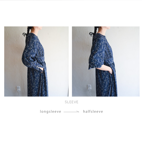 o k uni花柄プリント 長袖ロングワンピース　タグつき o k uni花柄プリント 長袖ロングワンピース タグつき 20916929_0.jpg