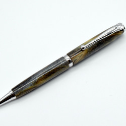 再出品]【リグナムバイタ】手作り木製ボールペン スリムライン
