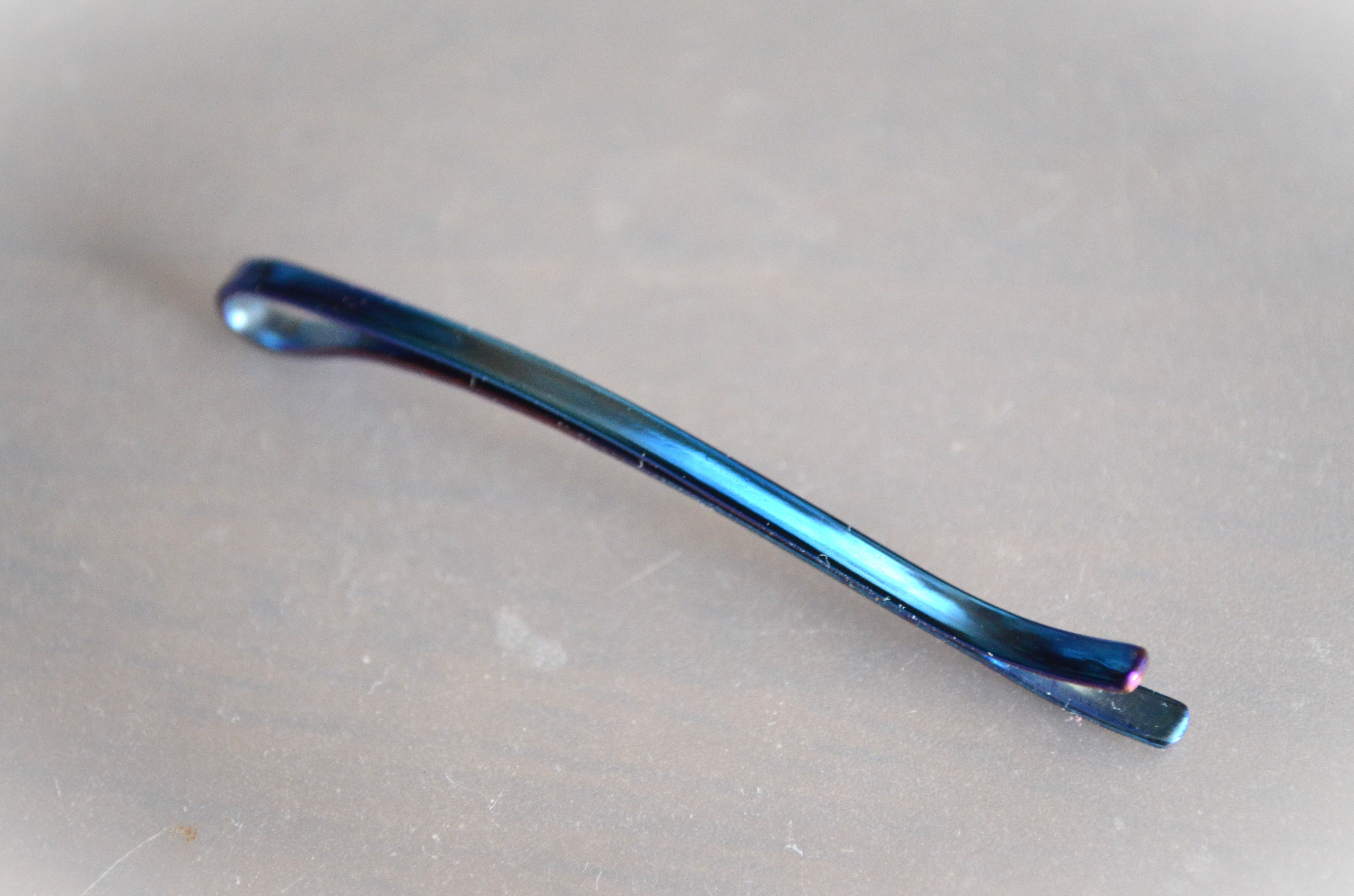 Titanium hairpin・チタンヘアピン・ディープブルー・B・受注生産
