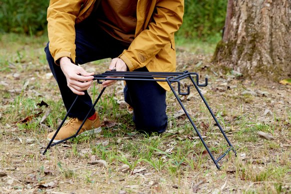 ソロキャンプ用、２段階調整可能アイアンロストル 12枚目の画像
