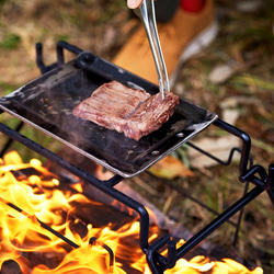 ソロキャンプ用、２段階調整可能アイアンロストル 10枚目の画像