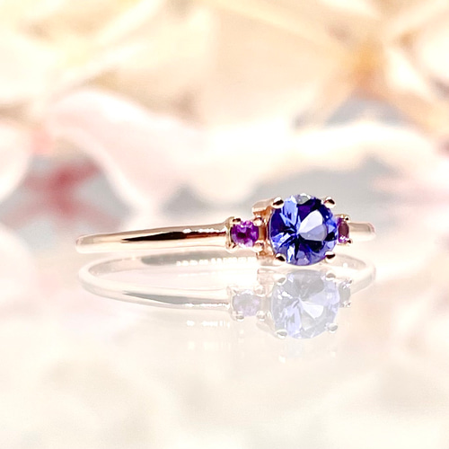 4°C 18K×タンザナイトリング