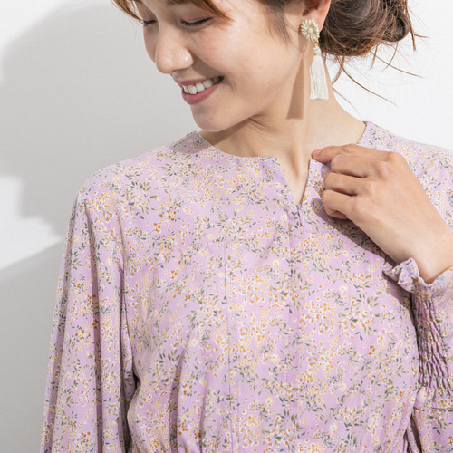 極美品✨'22年 完売品 フォクシー リラ 半袖ロングワンピース