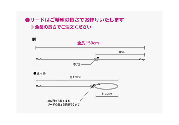 受注制作　ロープリード 8枚目の画像