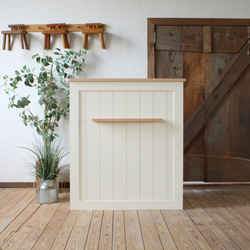 No.17 サロンに◎レジ台｜手元隠し設計＋カラー変更対応 ネイルサロン