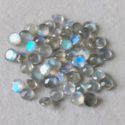 5mm 宝石質✨ラブラドライトAAA－✨ファセットカットピアス／ノンホールピアス 【金属アレルギー対応】AP-＃69 12枚目の画像