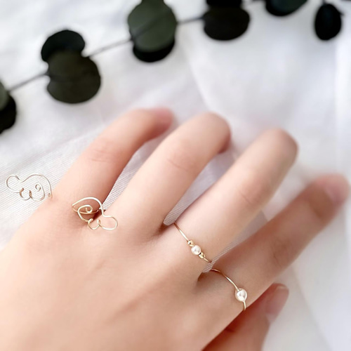 天使の微笑み- 天使の羽♡4点セットリング 指輪・リング Tsukiuni