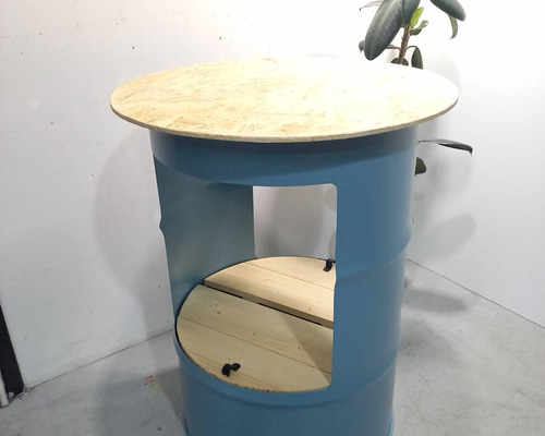 ドラム缶　机 送料無料】ドラム缶 リメイク テーブル アメリカン インダストリアル