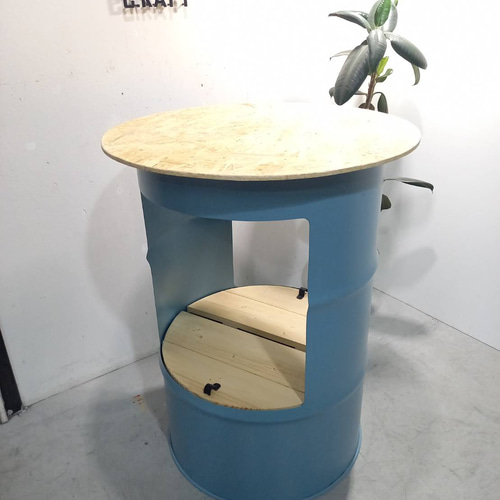 送料無料】ドラム缶 リメイク テーブル アメリカン インダストリアル